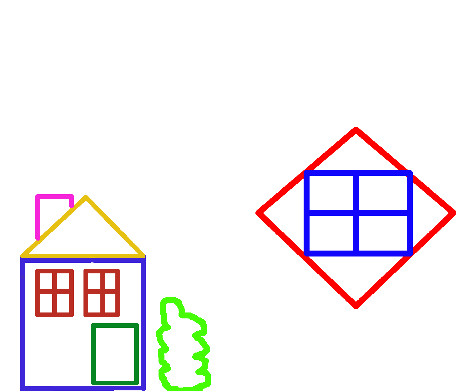 En esta imagen he hecho dibujos lineales